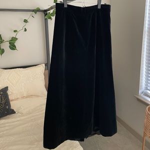 Velvet Maxi Skirt